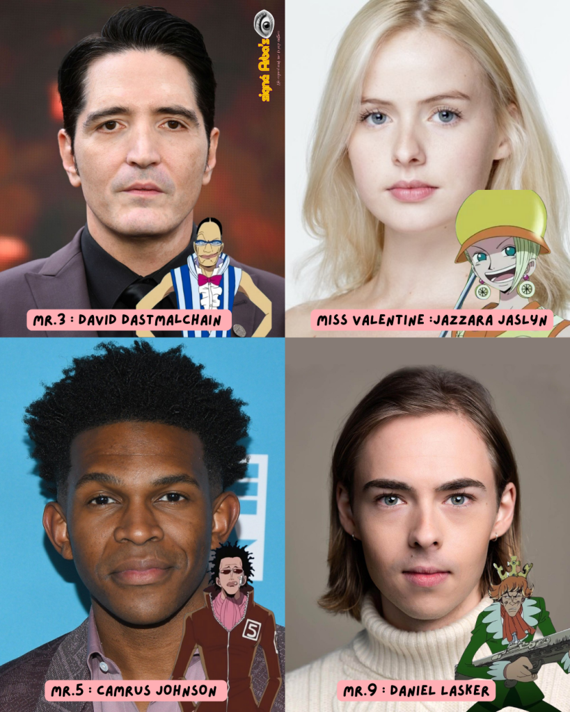 Casting de personnages qui vont apparaître dans la saison 2 du live action One Piece.