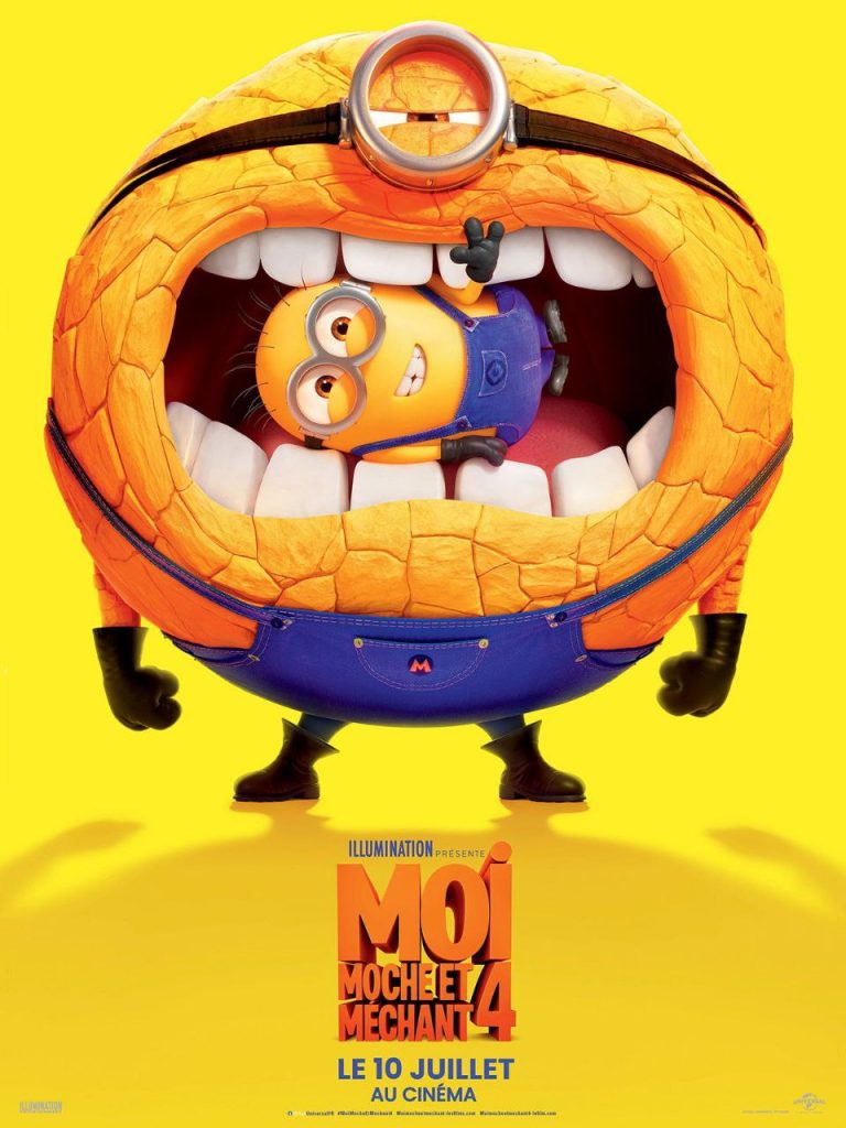 Affiche du film Moi, Moche et Méchant 4 sortie au cinéma le 10 juillet. News pop culture de la semaine.